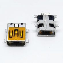 MINI USB ȫĸ 10PIN ʽȫSMT ĽƬ AB  ڽ