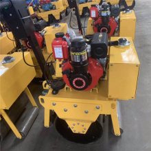 新款小型多功能振動(dòng)壓路機(jī) 手扶式柴油單輪壓路機(jī) XLYL-600微型壓路機(jī)廠家