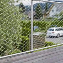 幼儿园楼梯防坠网 柔性不锈钢绳网 超大尺寸一体成型