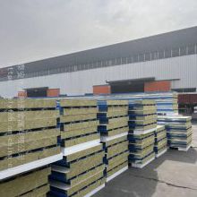 泰安彩钢复合板厂位置 防火岩棉夹芯板 0.5-0.6mm厚双面板