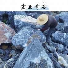 东莞黑山石抽象雕塑/庭院立体景观石材/广东庭院新主力石