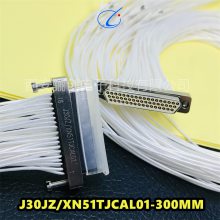 矩形连接器插头插头J30JZ-XN51TJCAL01-300MM 1500MM