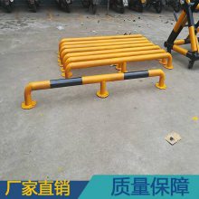 车库黄黑U型挡车杆 车轮倒车反光定位器 坚固耐撞