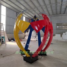 亲子主题景观玻璃钢一家三口抽象人物雕塑树脂彩绘抽象人雕塑