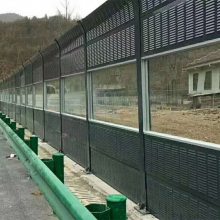 立交桥半透明声屏障 厂房灰色隔音屏定做 低分贝隔音墙批发