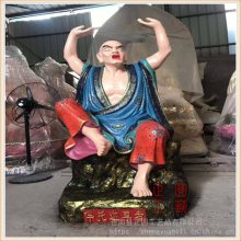 浙江正圆厂家定做木雕十八罗汉 寺庙木雕五百罗汉 佛像雕刻厂家