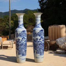 景德镇陶瓷器花瓶仿古官窑中式家居大号青花瓷瓶客厅电视柜装摆件