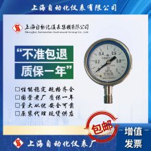 上自仪四厂上海自动化仪表厂Y-60B-F径向不锈钢耐震压力表