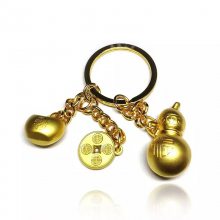 車鑰匙掛飾葫蘆訂制金葫蘆鑰匙扣定做葫蘆鑰匙鏈