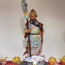 陶瓷武财神爷佛像供奉神像 店铺玄关***摆件 关二爷关公像1米高