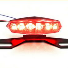 摩托车配件踏板车电动车LED刹车信号灯摩托车改装尾灯/金属牌照架