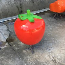 玻璃钢卡通水果西红柿番茄雕塑农业基地形象玻璃纤维蔬果人偶