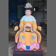 碧霞元君神像 泰山老奶奶塑像 泰山老母佛像雕塑 树脂玻璃钢佛像厂家