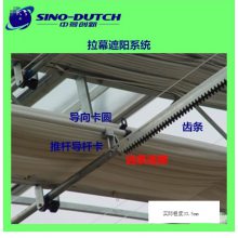 温室内外遮阳系统传动工作原理