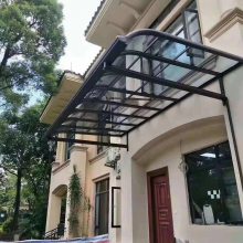 厂家直销定做别墅户外停车棚 阳台铝合金遮阳棚 家用合抱汽车车蓬自行车棚