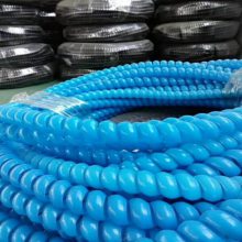 液压胶管保护套_彩色塑料油管护套_耐酸碱螺旋水管保护套