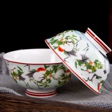 景德镇陶瓷寿碗定制 4.5寸饭碗寿碗定制厂家
