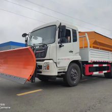 马路积雪铲雪车 除雪滚刷机 撒布机除雪车