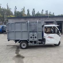 物业小区加重8立方电动三轮挂桶垃圾车 新能源自装自卸式环卫车