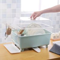 碗柜塑料厨房沥水碗架带盖碗筷餐具收纳盒放碗碟架滴水碗盘置物架