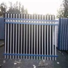 镀锌管围墙栏杆 小区蓝白竖管护栏 穿插组装锌钢围栏 瑞莱