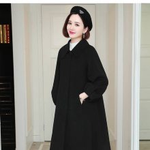 素莹双面羊绒大衣女2021年***双面中长款呢子毛呢外套品牌尾货批发