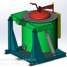 可倾坩埚炉 铝合金熔化炉 坩埚式燃气倾倒炉
