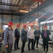 萍乡旭一环保迎来山东蛋氨酸客户 考察金属鲍尔环填料及塔内件