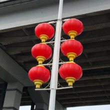 秦皇岛太阳能LED中国结节日彩灯灯杆装饰灯单耳双耳1.6米高