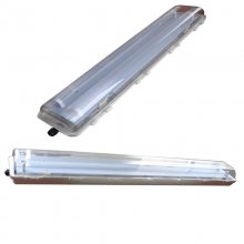 LED净化隔爆防腐防尘仓库厂房吸顶吊壁40W长条形三防荧光灯36W