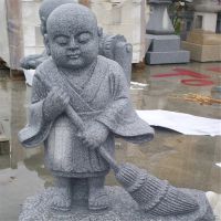 厂家直销青石雕小沙弥小和尚人物童子雕塑汉白玉寺庙佛像雕塑