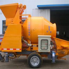混凝土搅拌泵送一体机 自动化施工操作系统 小型输送泵