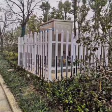 草坪护栏 PVC塑钢栏杆 绿化带花坛栅栏 仁久 pvc护栏厂家现货直销