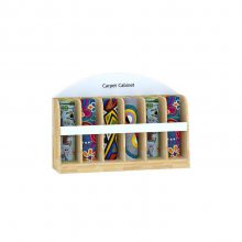 幼儿园家具_地毯架儿童实木书包柜-绿森堡定制
