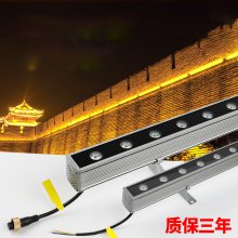 LED婚慶洗墻燈單色戶外防水橋梁燈亮化線條燈24W七彩DXM512橋梁燈