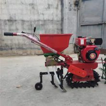 启硕牌多功能旋耕起垄机 柴油链轨耕地犁 6马力柴油犁地机视频