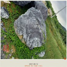 黑山石原石jiā工厂家 黑山石切片造景奇石 庭院枯山水景石价格