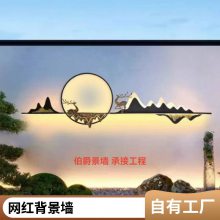 夏天降温神器 流水背景墙清凉方案 新中式网红款简约风定制
