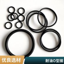 氟橡胶O型圈 耐高温耐油密封圈工业设备液压密封件可定制