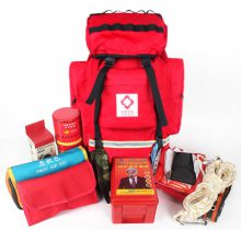 卫生应急个人携行红色背包 疾控用防水舒适登山包