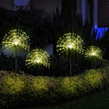 串铜丝灯烟花灯户外庭院花园装饰蒲公英灯草坪灯景观灯