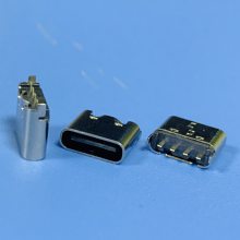 TYPE C 4Pʽֱĸ H=5.5/6.5MM USB 3.1 ֱʽĸ 4Pʽֱ