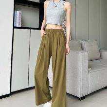 高腰闊腿褲女春秋韓版寬松顯瘦垂感拖地長(zhǎng)褲直筒運(yùn)動(dòng)褲休閑褲批發(fā)