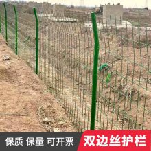 高速公路框架防护网 圈地养殖护栏网 双边丝浸塑铁丝网