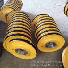 加工定制 单双梁行吊吊钩滑轮 热轧滑轮 轧制定滑轮组
