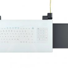 全新GETT 可清洗玻璃键盘 TKR-098-TOUCH-PANEL-WHITE-USB-US