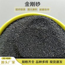 供应喷砂抛光砂轮模具金刚砂 彩色耐磨地坪材料 棕刚玉亮黑砂