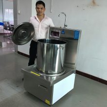 广东酒店饭店食堂大功率低汤炉15KW平头卤煮熬汤炉煲汤商用电磁炉矮汤炉