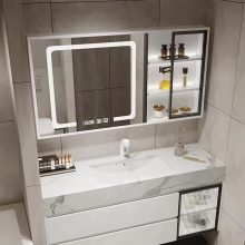 智能LED浴室镜悬挂圆镜卫浴触控led化妆镜卫生间触摸屏智能圆镜