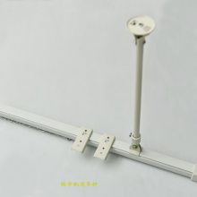 美容院隔断窗帘轨道高空悬挂可调吊杆弯轨L型U型轨道床帘滑轨导轨